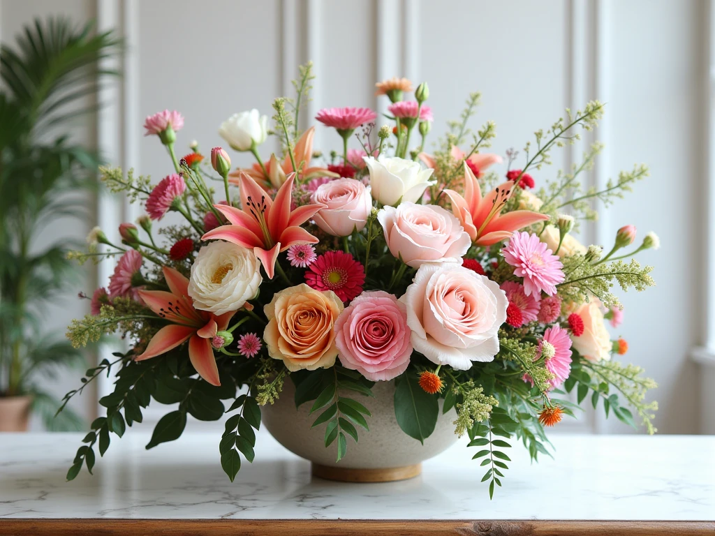 Custom floral arrangement consultation
