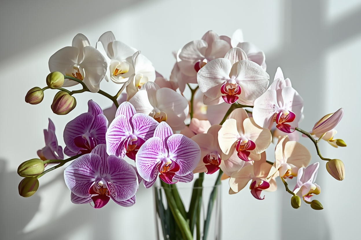 Premium orchid set with exotic varieties